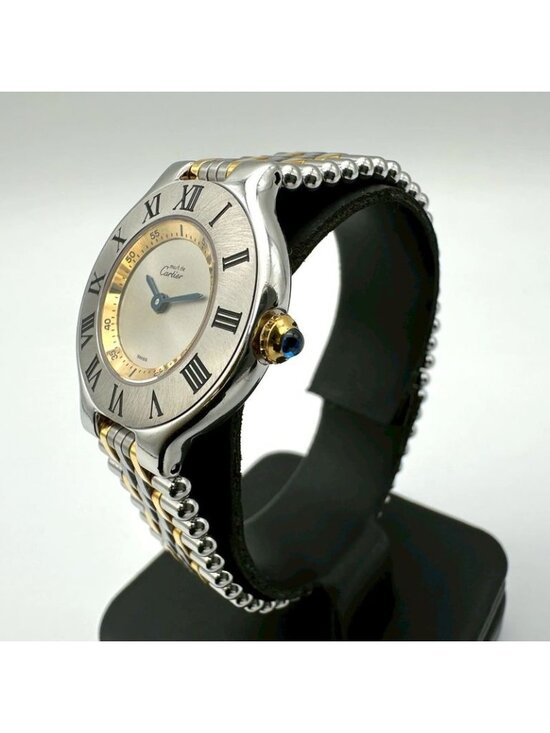 Cartier Must 21 SM Watch Quartz SS Silver Vintage main image 6